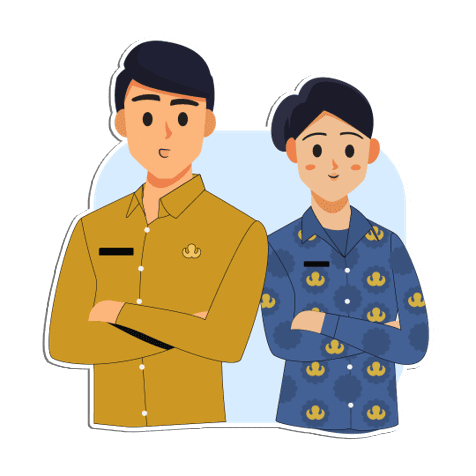 PPID Balai Bahasa Provinsi Jawa Tengah official image, two professionals in formal attire.